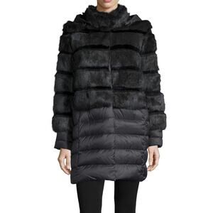 Dawn Levy Women's Tallula Convertible Puffer Duck Down/ Fur Coat Women's Large